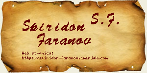 Spiridon Faranov vizit kartica